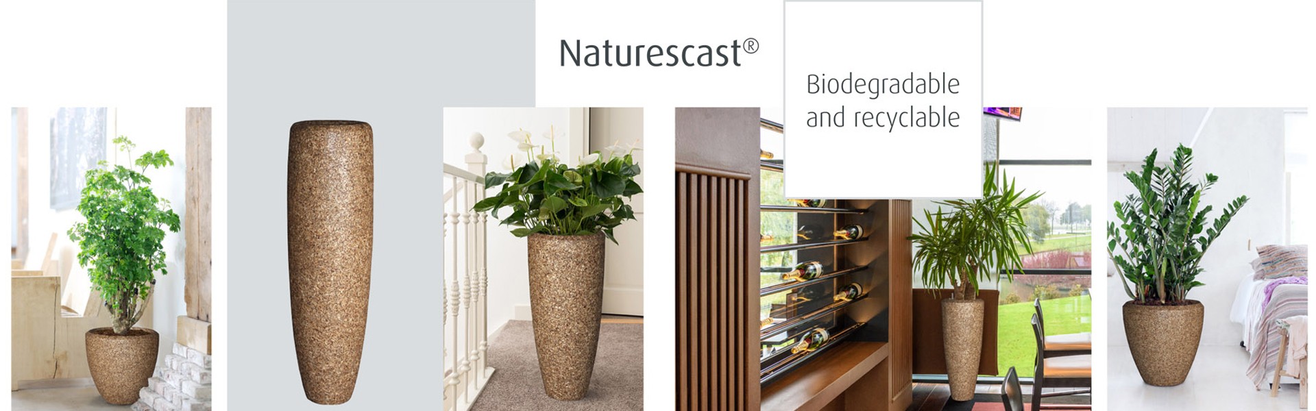 Pots et vases décoratifs - Intérieur & extérieur - Collection Naturecast